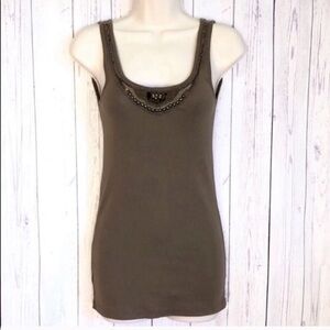 LOFT embellished camisole tank top small